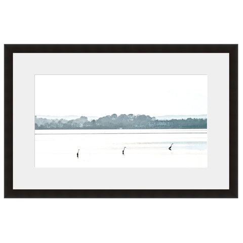 Image shown in Black Onyx frame with white mat