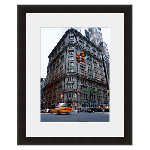 Image shown in Black Onyx frame with white mat