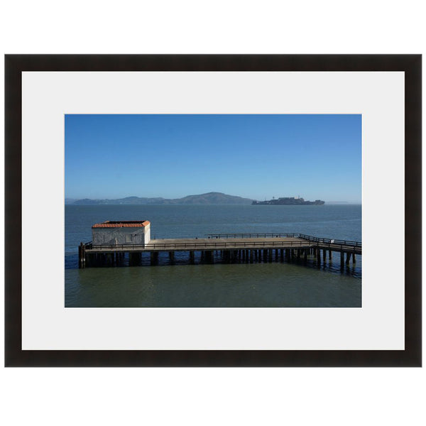 Image shown in Black Onyx frame with white mat
