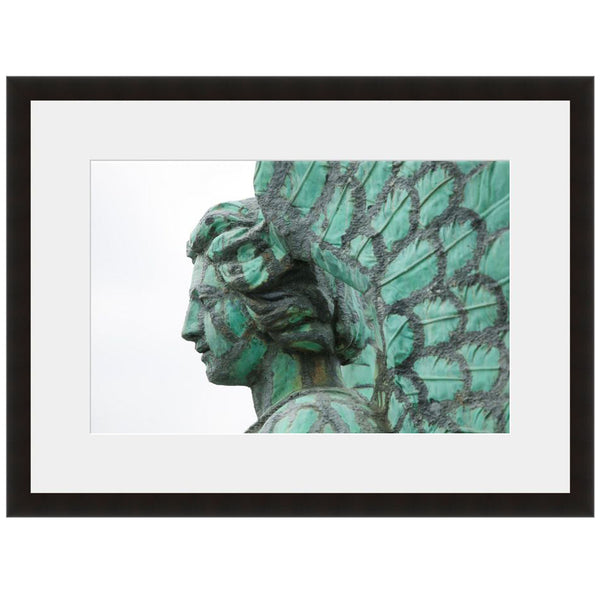 Image shown in Black Onyx frame with white mat