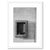8 ply white mat shown in Black Onyx frame corner piece