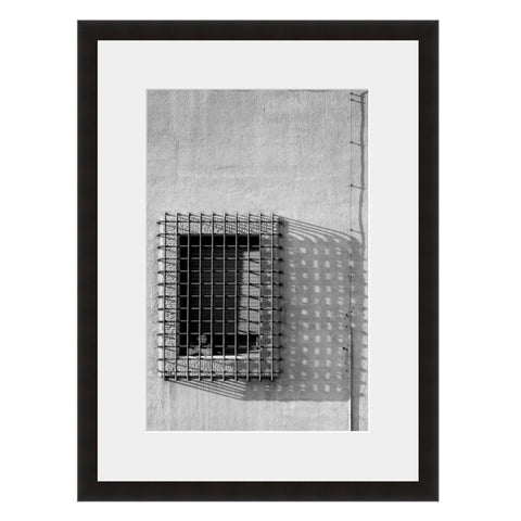 Image shown in Black Onyx frame with white mat