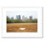 8 ply white mat shown in Black Onyx frame corner piece