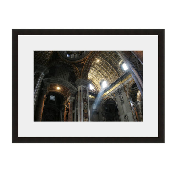Image shown in Black Onyx frame with white mat