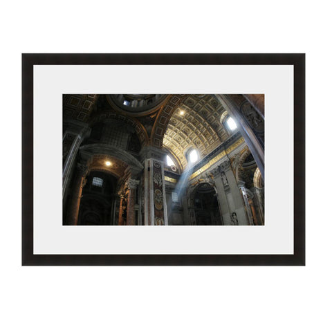 Image shown in Black Onyx frame with white mat