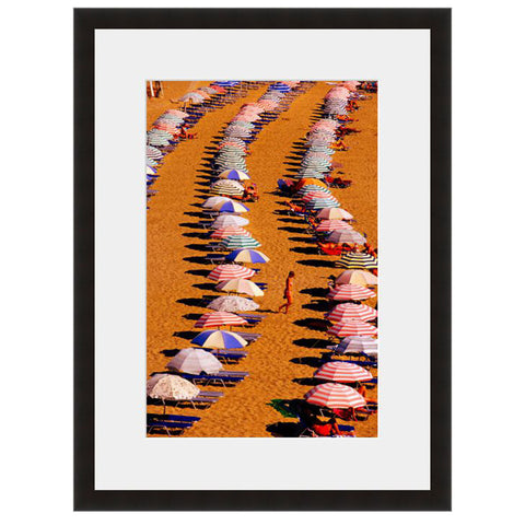 Image shown in Black Onyx frame with white mat