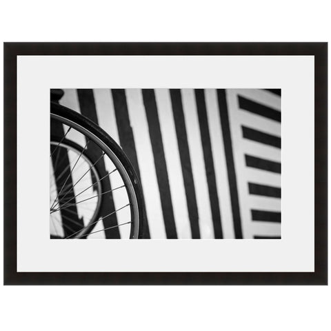 Image shown in Black Onyx frame with white mat