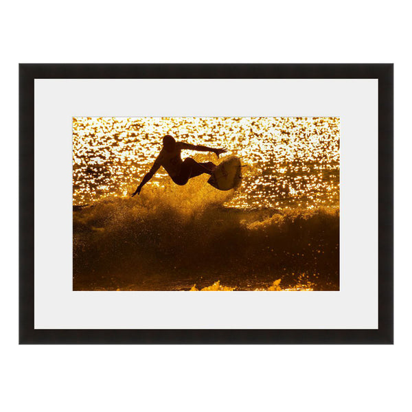 Image shown in Black Onyx frame with white mat