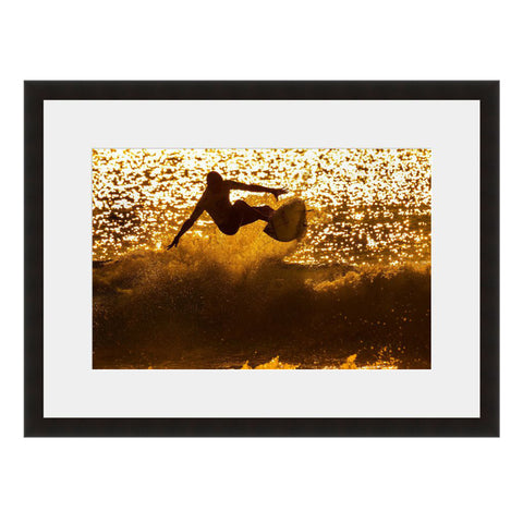 Image shown in Black Onyx frame with white mat