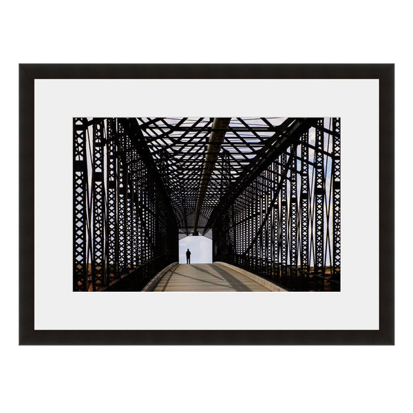 Image shown in Black Onyx frame with white mat