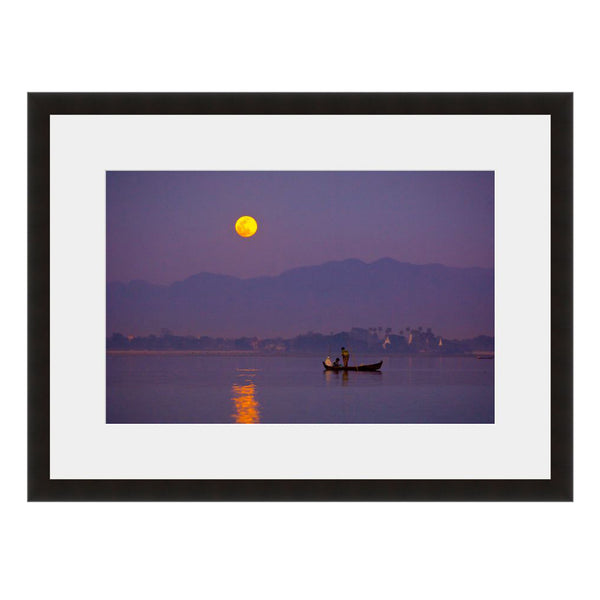 Image shown in Black Onyx frame with white mat
