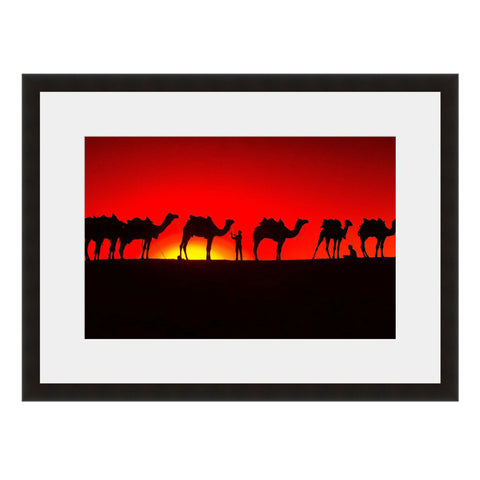 Image shown in Black Onyx frame with white mat