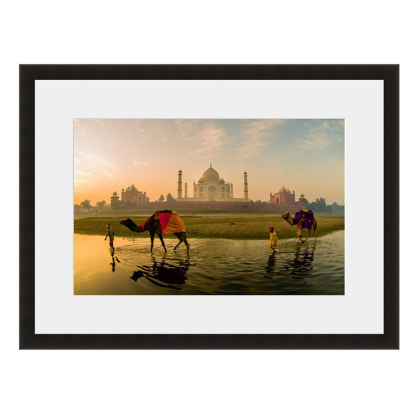 Image shown in Black Onyx frame with white mat