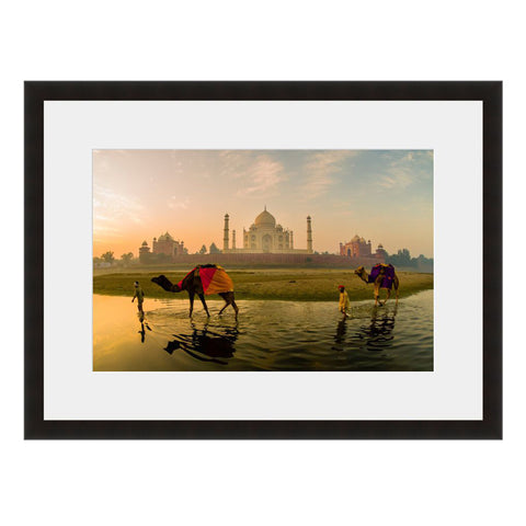 Image shown in Black Onyx frame with white mat