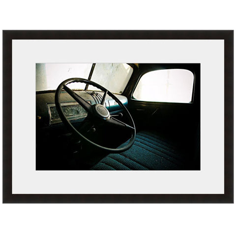 Image shown in Black Onyx frame with white mat