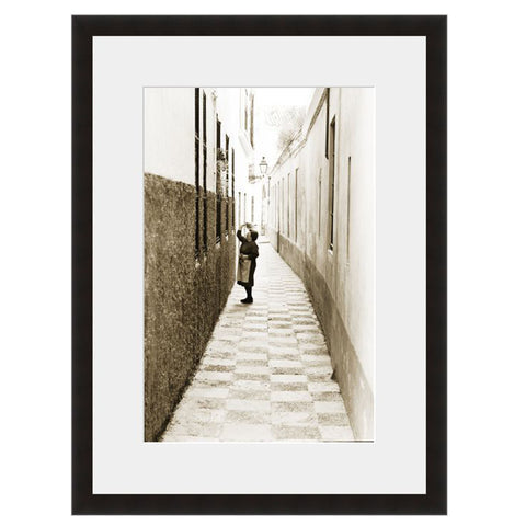 Image shown in Black Onyx frame with white mat