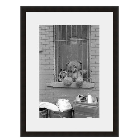 Image shown in Black Onyx frame with white mat