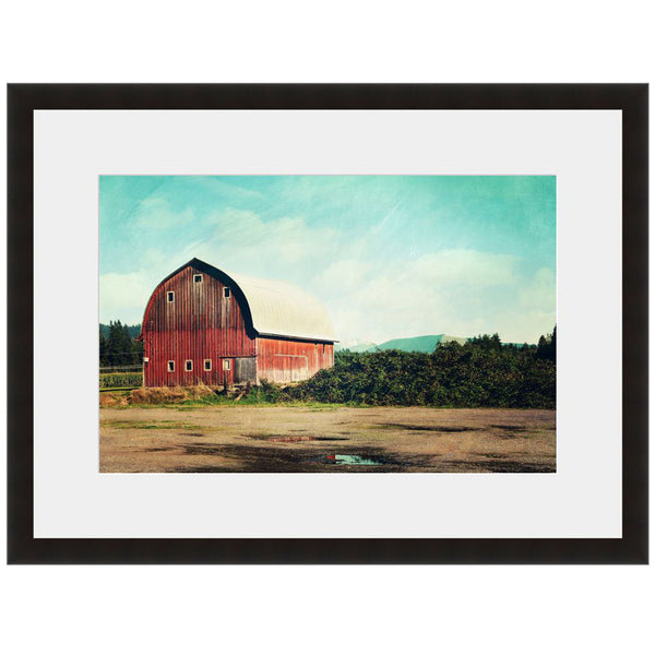 Image shown in Black Onyx frame with white mat