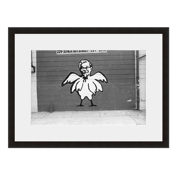 Image shown in Black Onyx frame with white mat