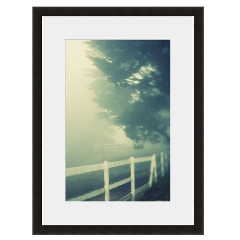 Image shown in Black Onyx frame with white mat