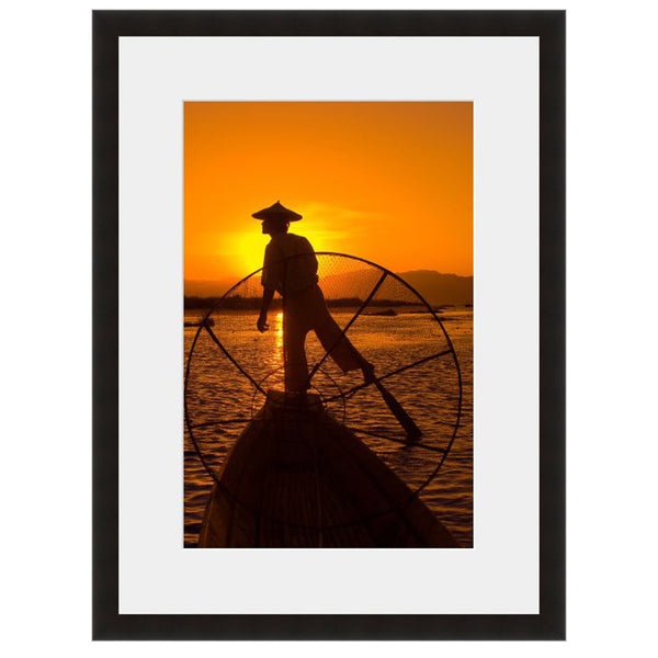 Image shown in Black Onyx frame with white mat