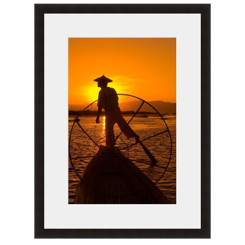 Image shown in Black Onyx frame with white mat