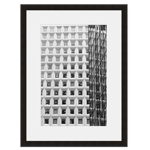 Image shown in Black Onyx frame with white mat