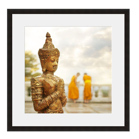 Image shown in Black Onyx frame with white mat