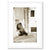 8 ply white mat shown in Black Onyx frame corner piece