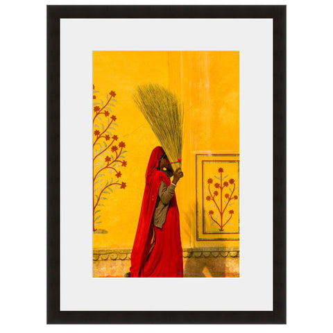 Image shown in Black Onyx frame with white mat