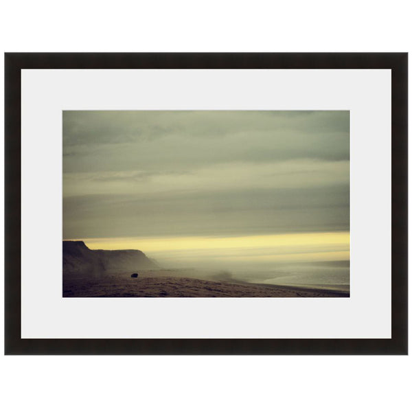 Image shown in Black Onyx frame with white mat