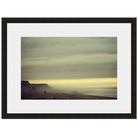 Image shown in Black Onyx frame with white mat