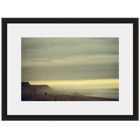 Image shown in Black Onyx frame with white mat