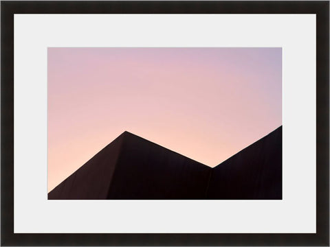 Image shown in Black Onyx frame with white mat