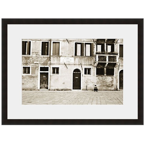 Image shown in Black Onyx frame with white mat