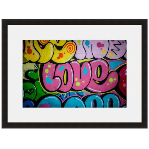 Image shown in Black Onyx frame with white mat