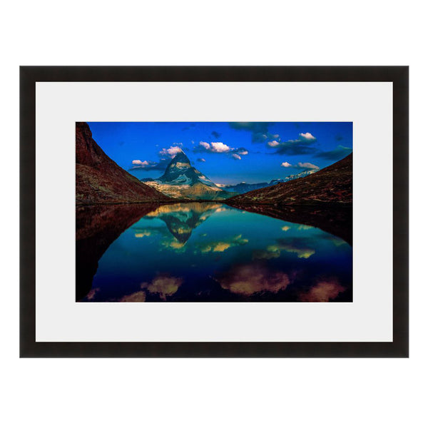 Image shown in Black Onyx frame with white mat