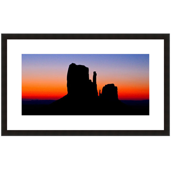 Image shown in Black Onyx frame with white mat