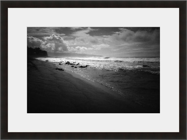 Image shown in Black Onyx frame with white mat