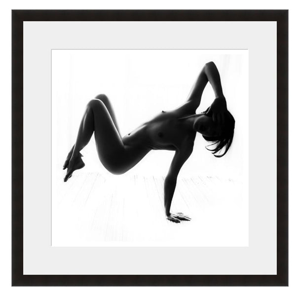 Image shown in Black Onyx frame with white mat
