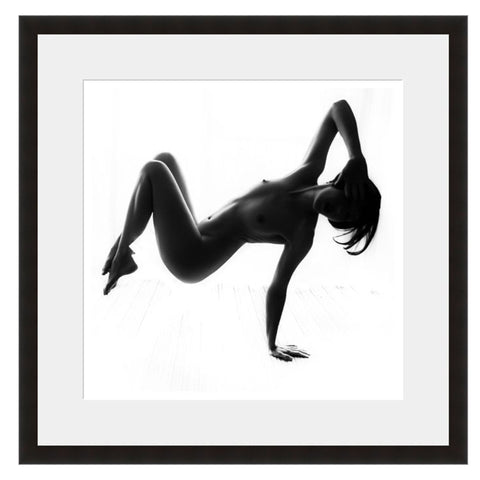 Image shown in Black Onyx frame with white mat