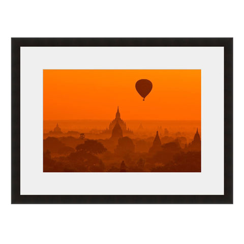Image shown in Black Onyx frame with white mat