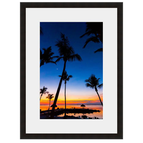 Image shown in Black Onyx frame with white mat