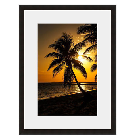 Image shown in Black Onyx frame with white mat