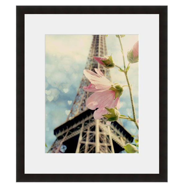Image shown in Black Onyx frame with white mat
