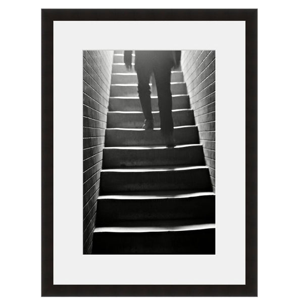 Image shown in Black Onyx frame with white mat