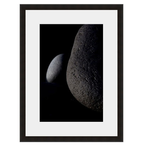 Image shown in Black Onyx frame with white mat