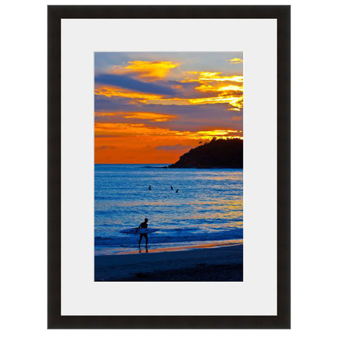 Image shown in Black Onyx frame with white mat