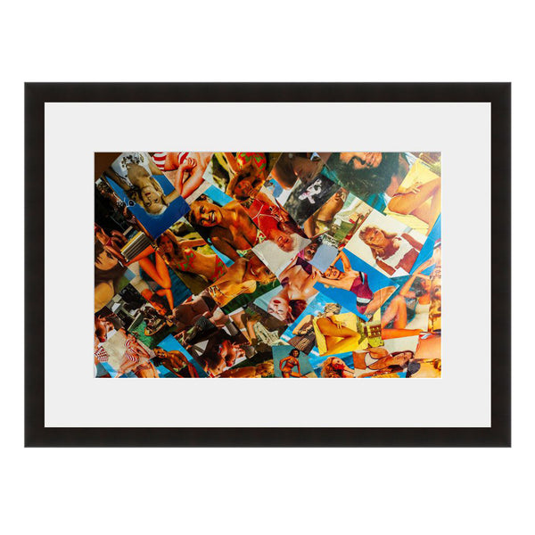 Image shown in Black Onyx frame with white mat