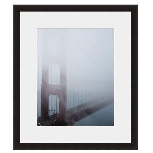 Image shown in Black Onyx frame with white mat